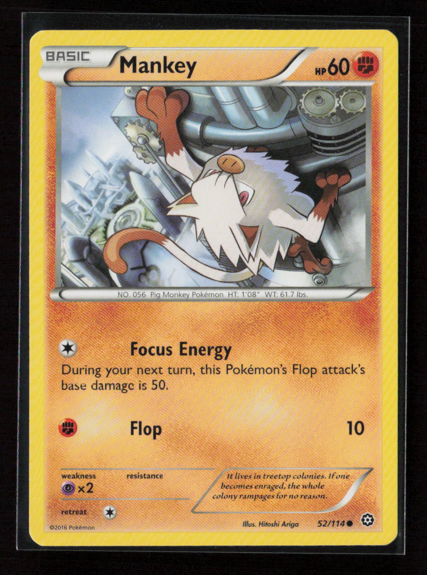 Mankey Common XY - Steam Siege 52/114 LP