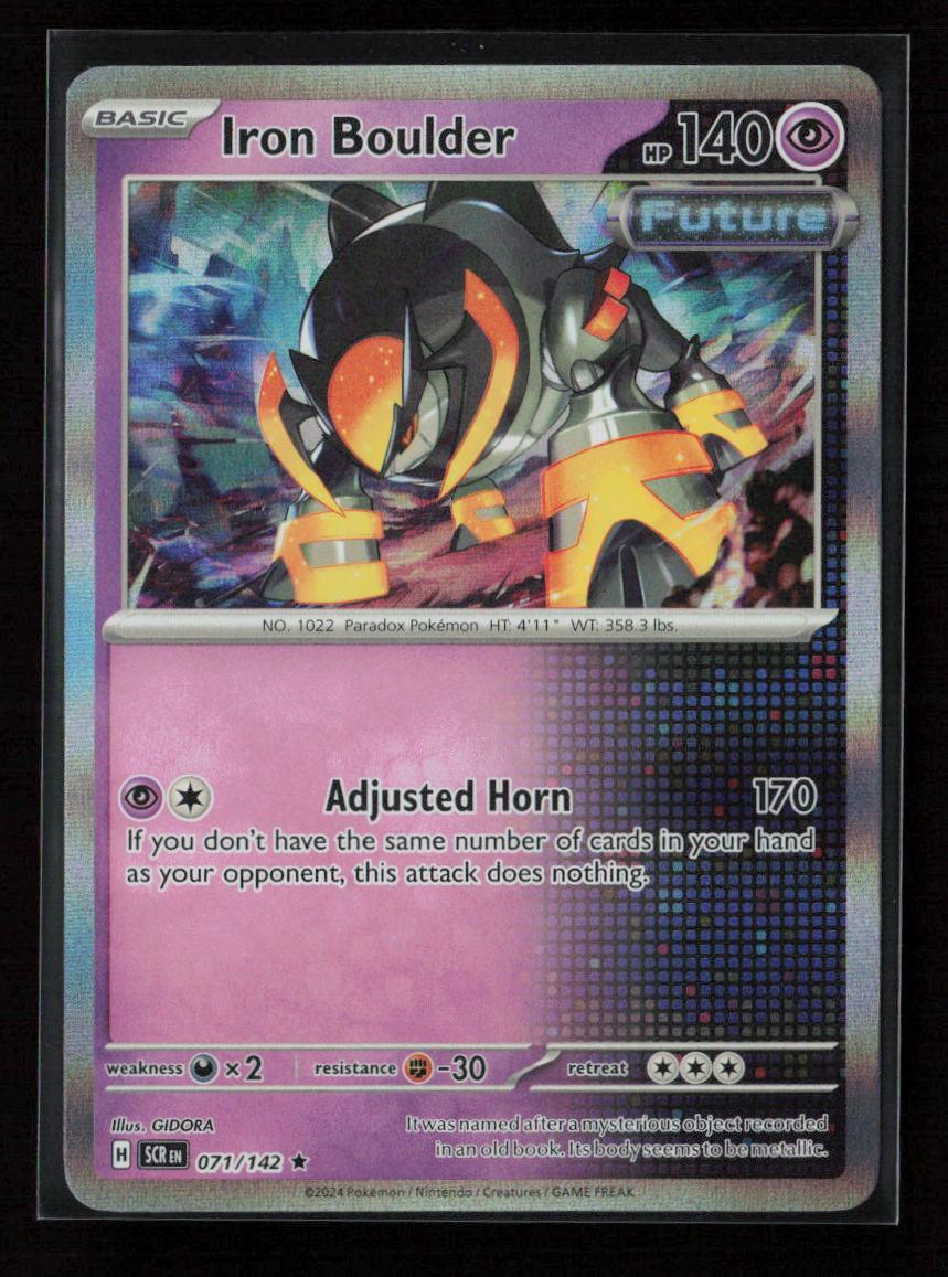 Iron Boulder Rare SV07: Stellar Crown 071/142 NM - Kang's Collectibles