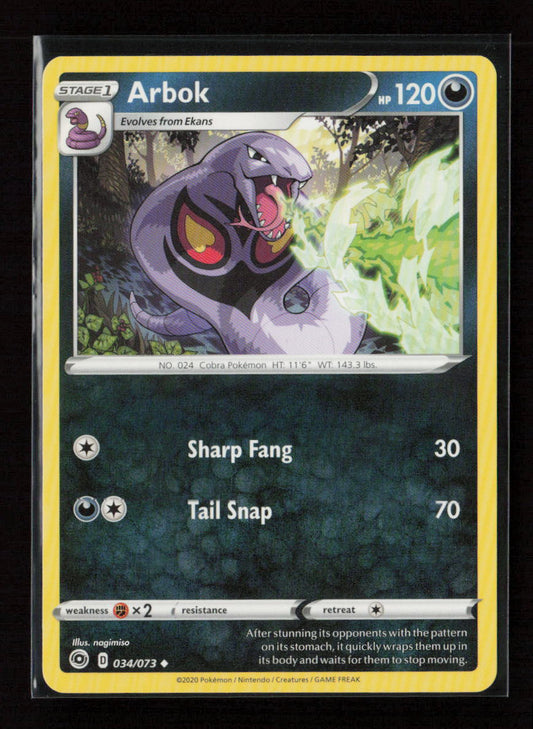 Arbok Uncommon Champion's Path 34/73 LP
