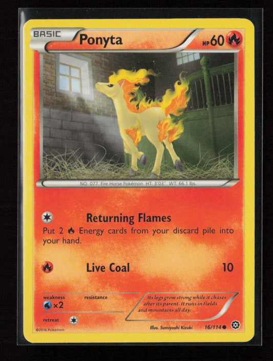 Ponyta Common XY - Steam Siege 16/114 NM - Kang's Collectibles