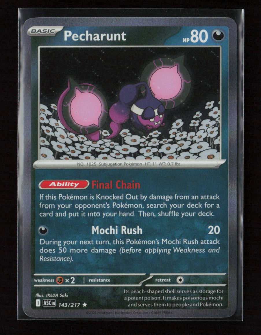 Pecharunt Rare ME: Ascended Heroes 143/217 NM