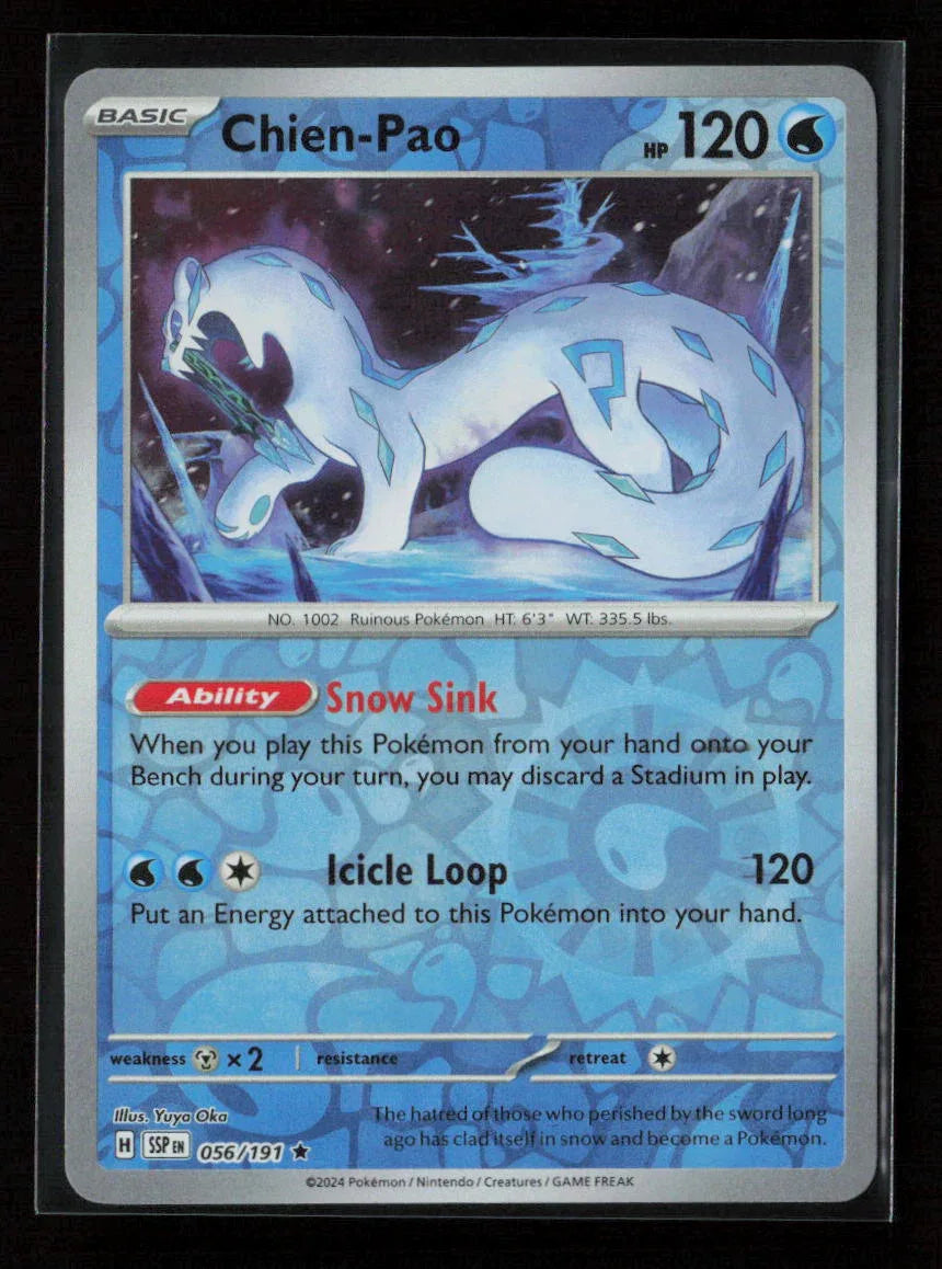 Chien-Pao Rare SV08: Surging Sparks 056/191 NM - Kang's Collectibles