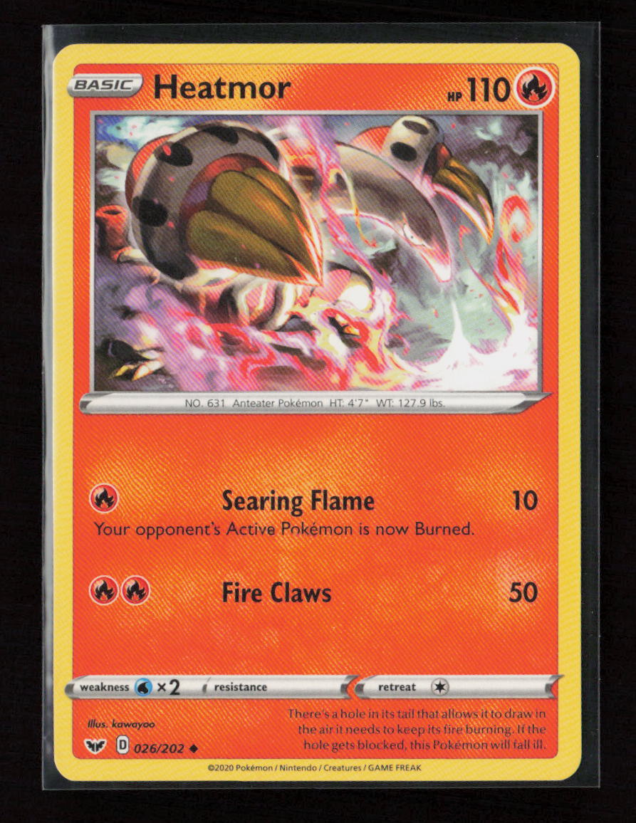 Heatmor Uncommon SWSH01: Sword & Shield Base Set 026/202 LP