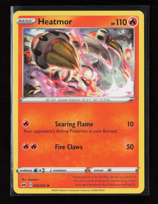 Heatmor Uncommon SWSH01: Sword & Shield Base Set 026/202 LP