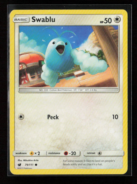 Swablu Common SM - Crimson Invasion 79/111 LP - Kang's Collectibles