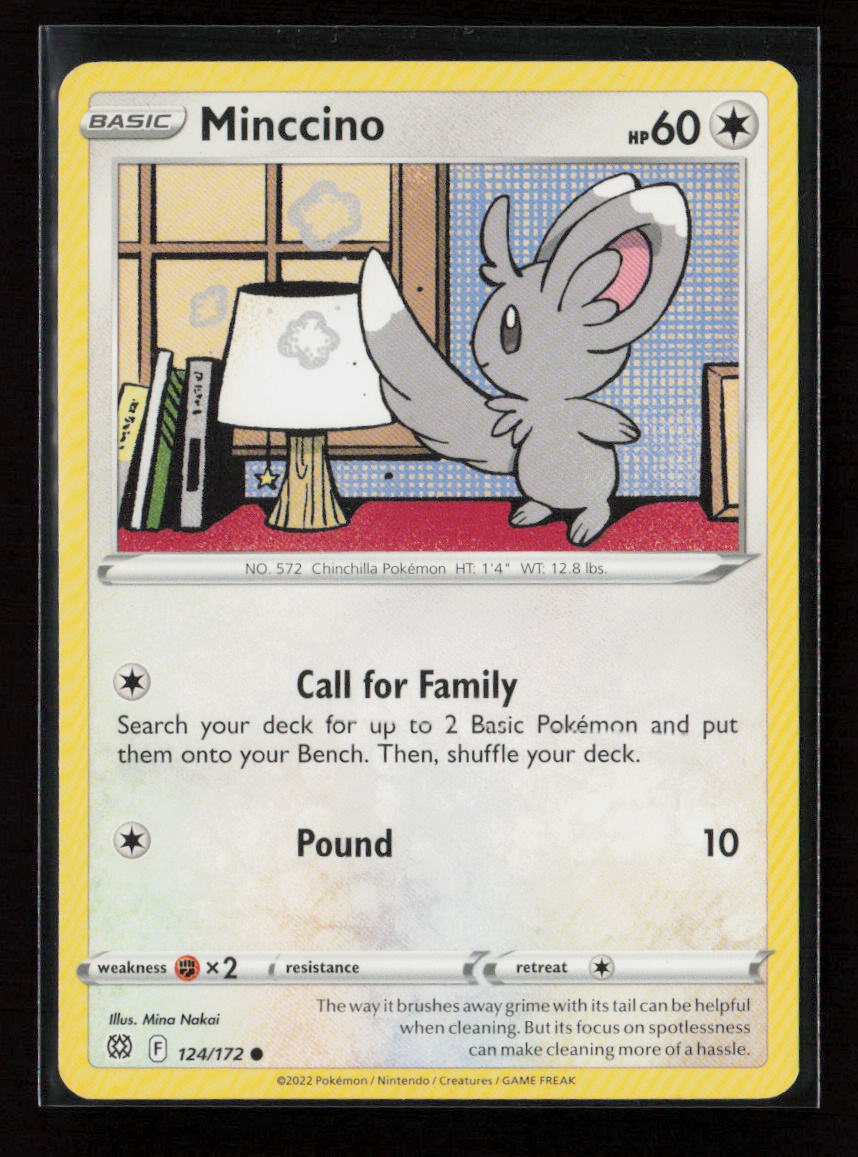 Minccino Common SWSH09: Brilliant Stars 124/172 LP