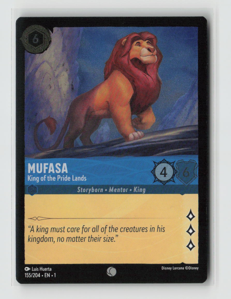Mufasa - King of the Pride Lands Common The First Chapter 155/204 NM