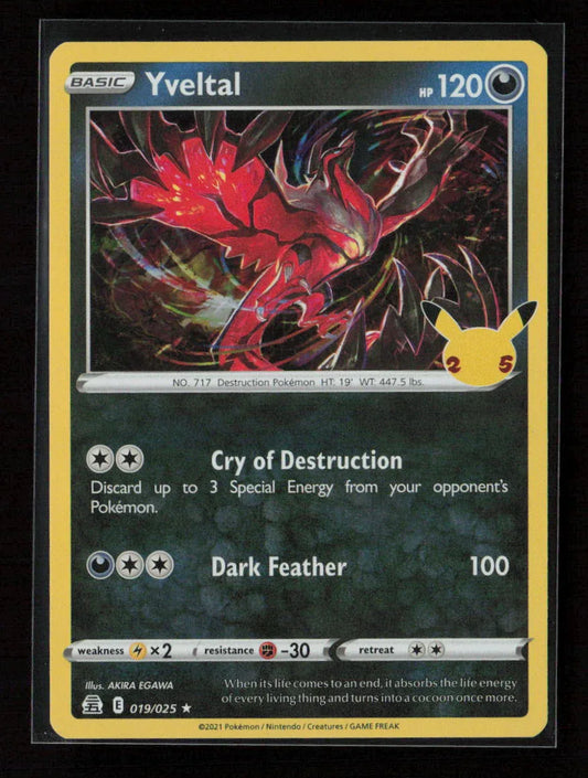 Yveltal Holo Rare Celebrations 019/025 NM - Kang's Collectibles