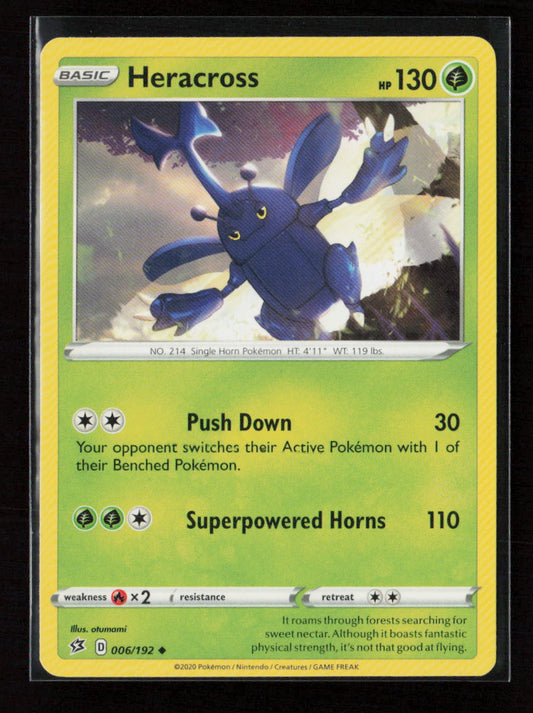 Heracross Uncommon SWSH02: Rebel Clash 006/192 LP