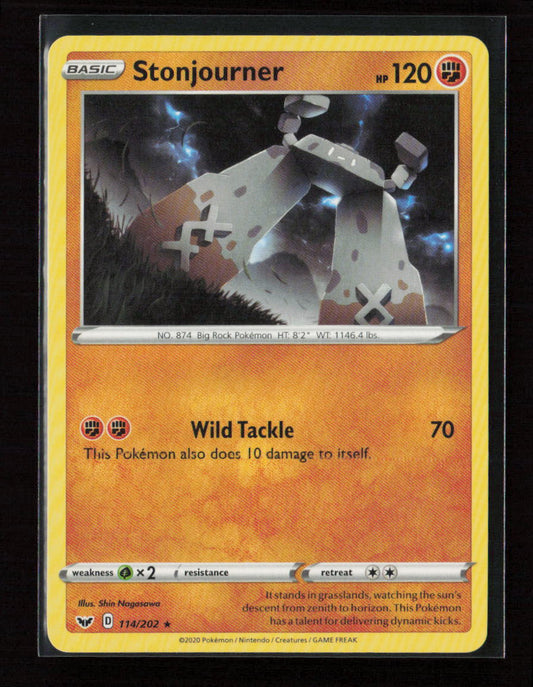 Stonjourner Rare SWSH01: Sword & Shield Base Set 114/202 LP