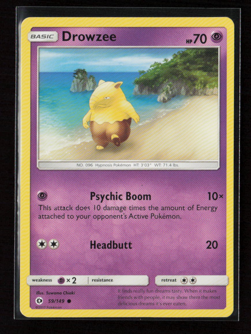 Drowzee Common SM Base Set 59/149 LP