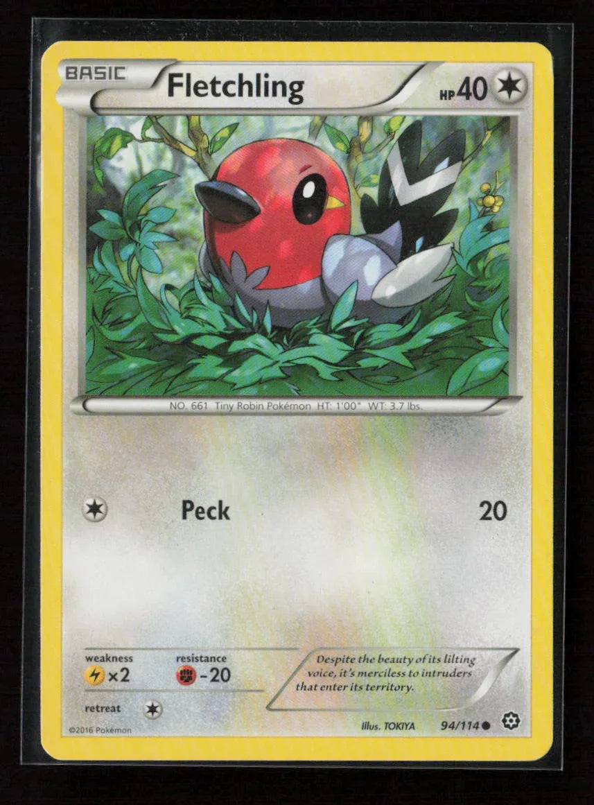 Fletchling Common XY - Steam Siege 94/114 NM - Kang's Collectibles