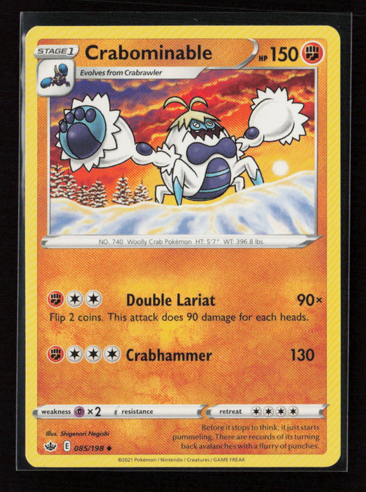 Crabominable Uncommon SWSH06: Chilling Reign 085/198 LP