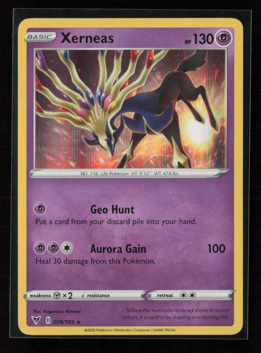 Xerneas Holo Rare SWSH04: Vivid Voltage 078/185 NM - Kang's Collectibles