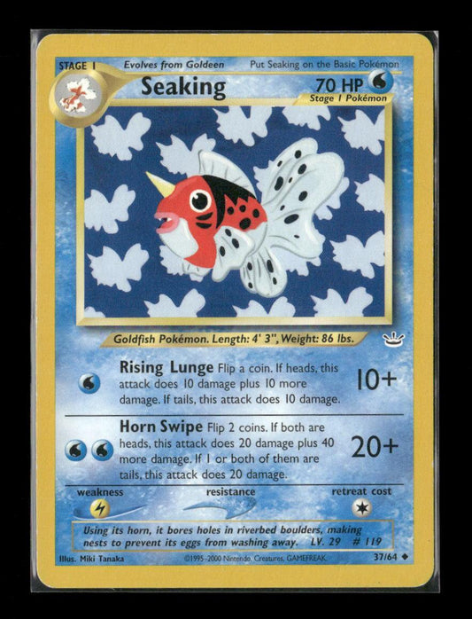 Seaking Uncommon Neo Revelation 37/64 LP - Kang's Collectibles