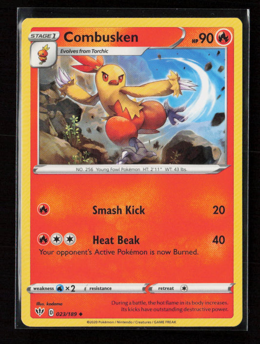 Combusken Uncommon SWSH03: Darkness Ablaze 023/189 LP