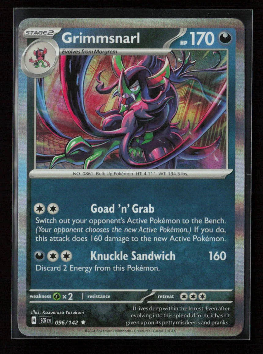 Grimmsnarl Rare SV07: Stellar Crown 096/142 NM - Kang's Collectibles