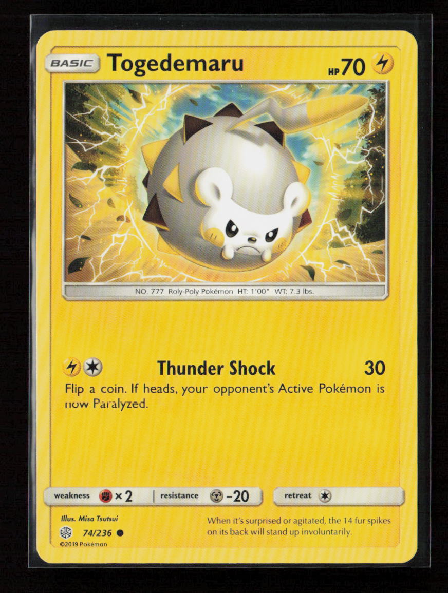 Togedemaru Common SM - Cosmic Eclipse 74/236 LP