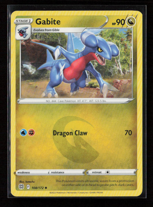 Gabite Uncommon SWSH09: Brilliant Stars 108/172 NM