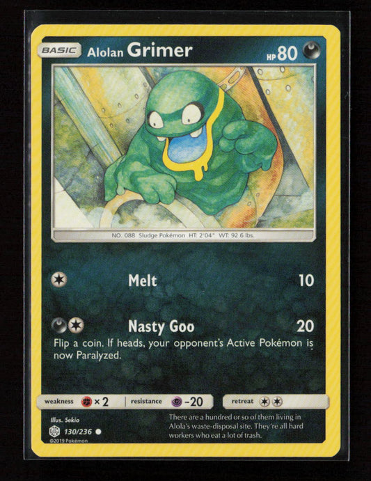 Alolan Grimer Common SM - Cosmic Eclipse 130/236 LP