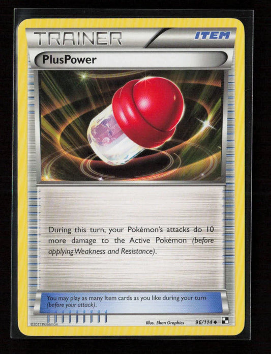 PlusPower Uncommon Black and White 96/114 LP - Kang's Collectibles