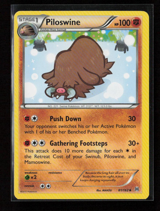 Piloswine Uncommon XY - BREAKthrough 81/162 NM - Kang's Collectibles