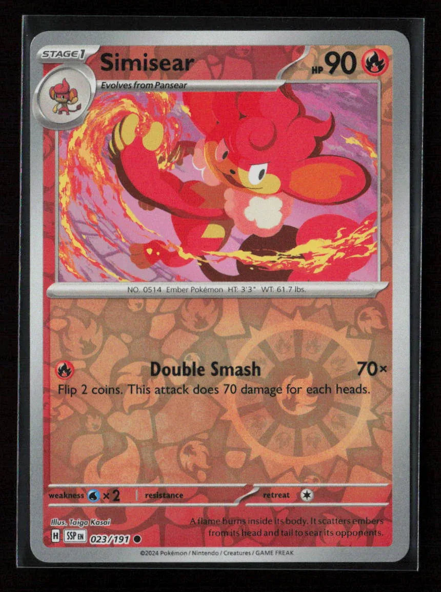 Simisear Common SV08: Surging Sparks 023/191 NM - Kang's Collectibles
