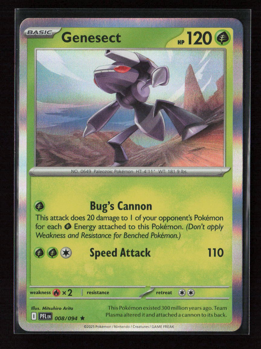 Genesect Rare ME02: Phantasmal Flames 008/094 NM