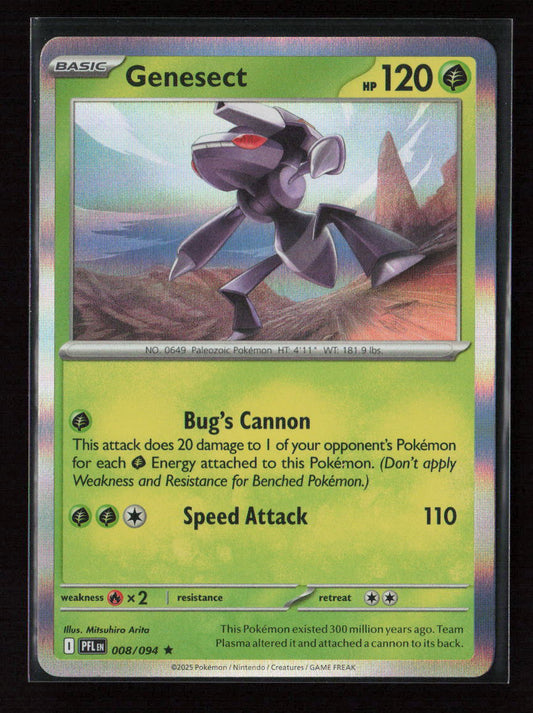 Genesect Rare ME02: Phantasmal Flames 008/094 NM