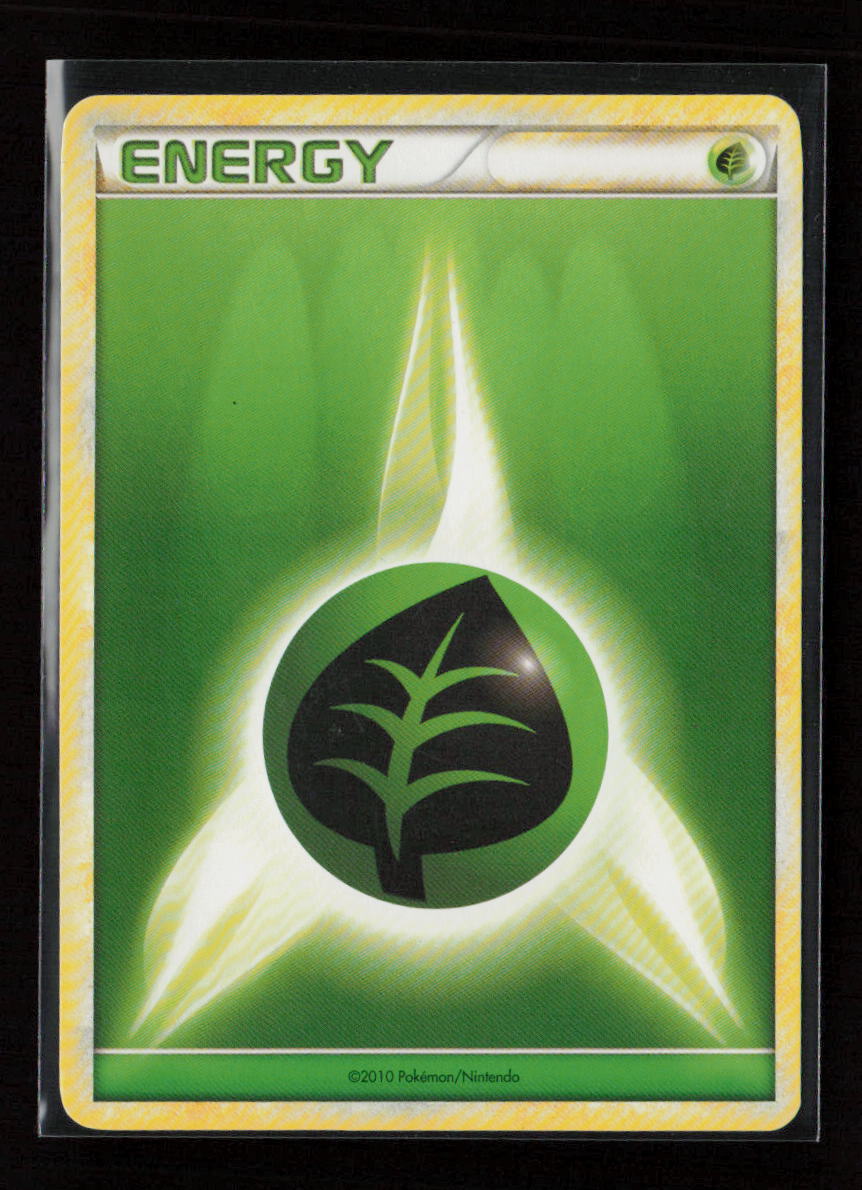 Grass Energy (2010 Unnumbered HGSS Style Non-Holo) Common League & Championship Cards LP