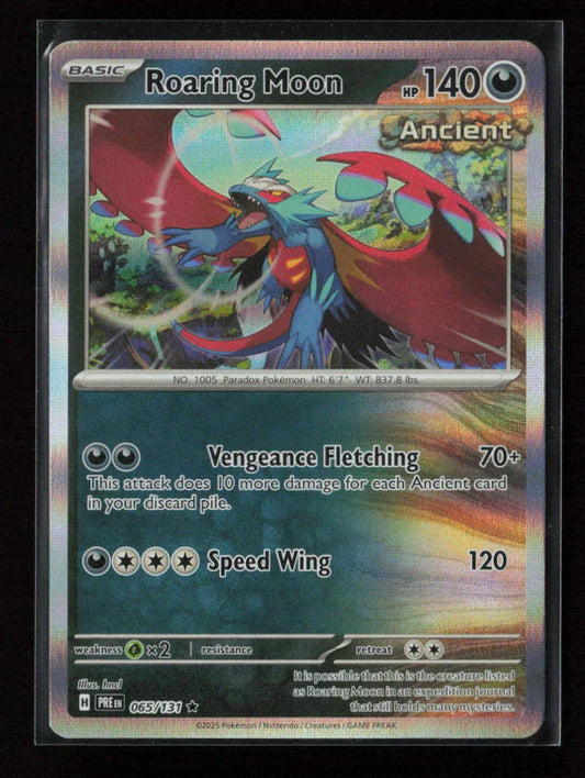 Roaring Moon Rare SV: Prismatic Evolutions 065/131 NM - Kang's Collectibles