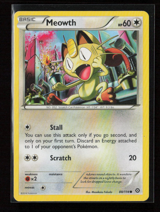 Meowth Common XY - Steam Siege 88/114 MP