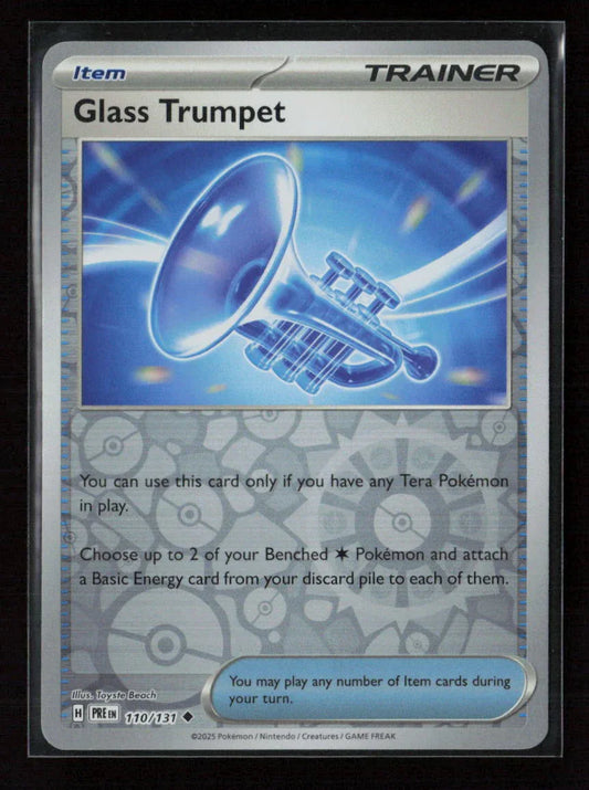 Glass Trumpet Uncommon SV: Prismatic Evolutions 110/131 NM - Kang's Collectibles