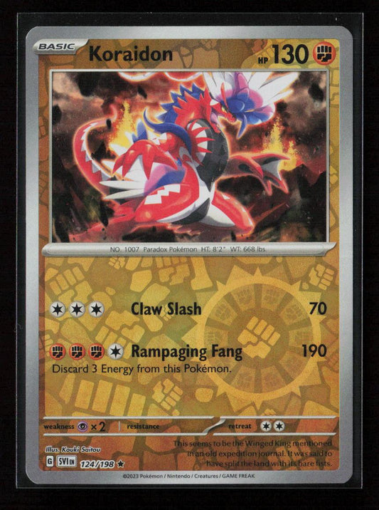 Koraidon Rare SV01: Scarlet & Violet Base Set 124/198 NM - Kang's Collectibles