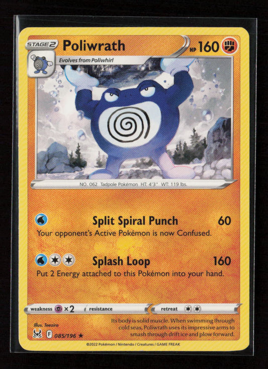 Poliwrath Rare SWSH11: Lost Origin 085/196 LP
