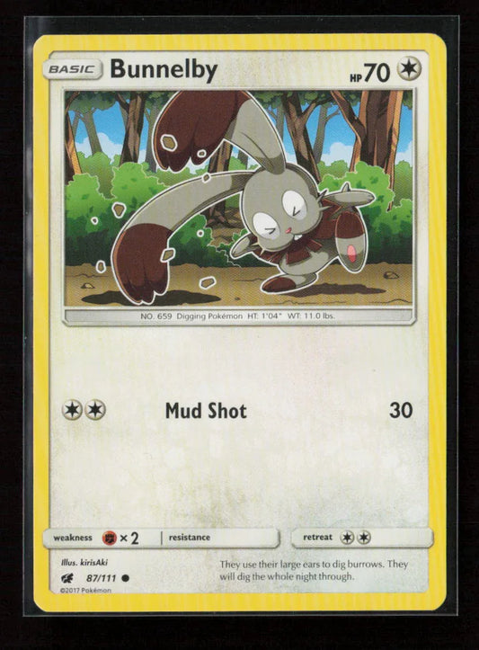 Bunnelby Common SM - Crimson Invasion 87/111 NM - Kang's Collectibles
