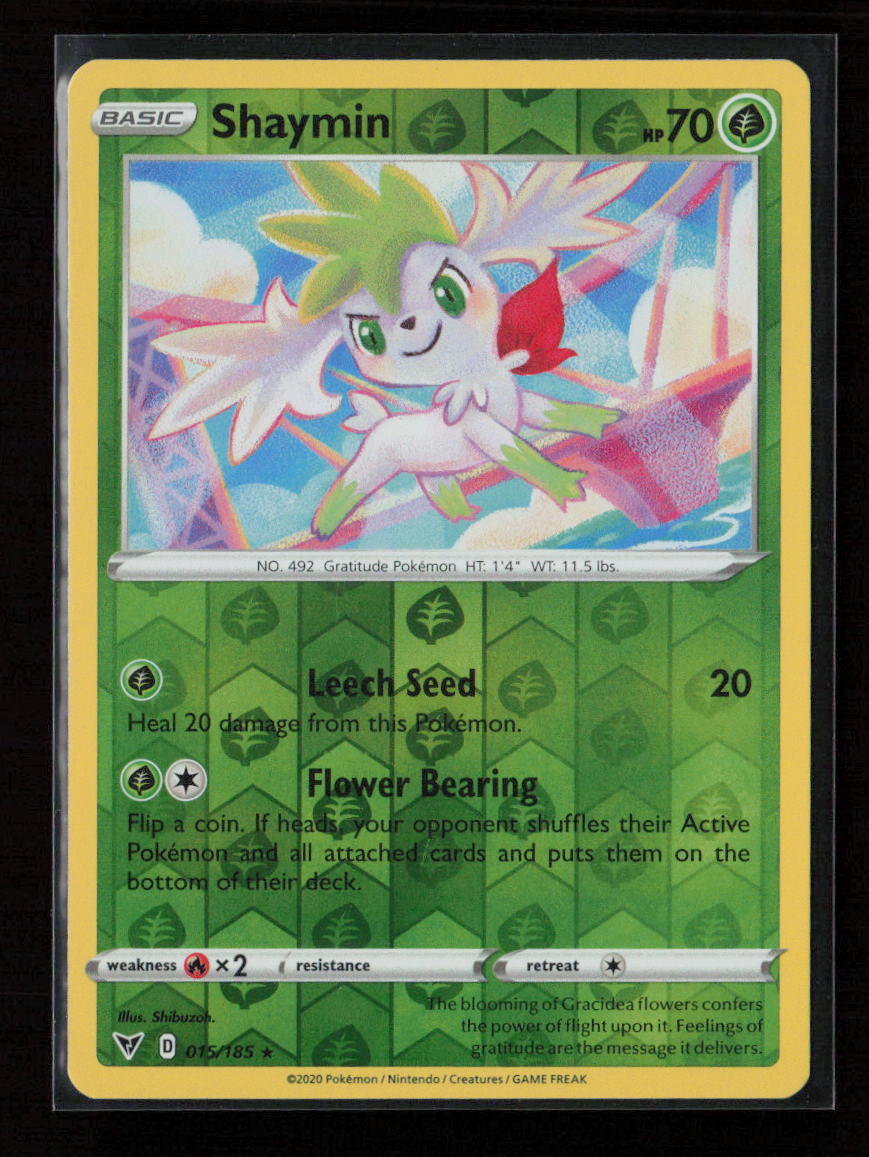 Shaymin Holo Rare SWSH04: Vivid Voltage 015/185 NM