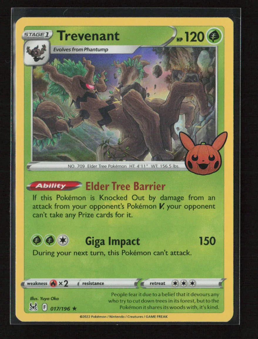 Trevenant Holo Rare Trick or Trade BOOster Bundle 2023 017/196 NM - Kang's Collectibles