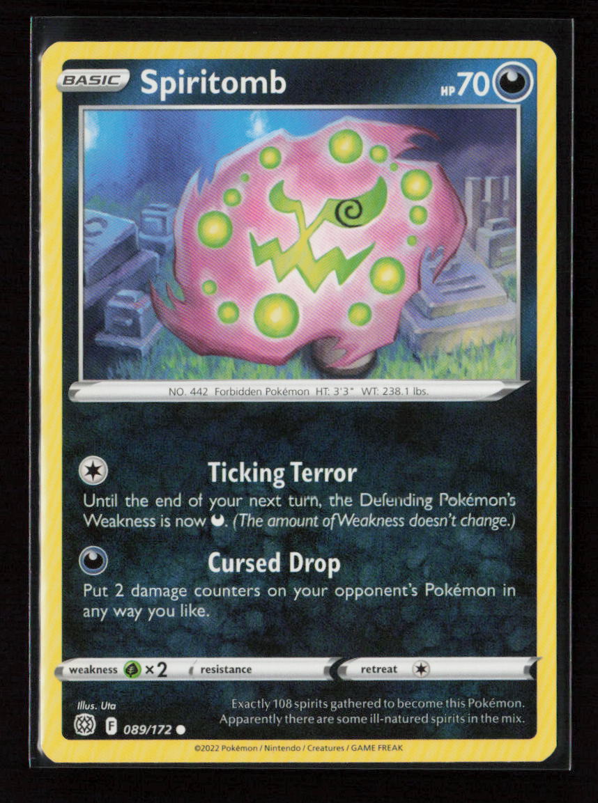 Spiritomb Common SWSH09: Brilliant Stars 089/172 LP