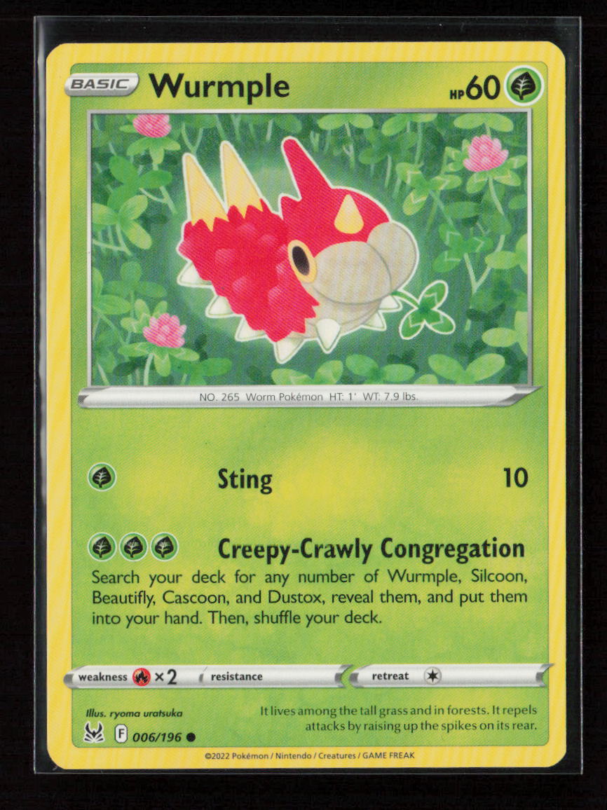 Wurmple Common SWSH11: Lost Origin 006/196 LP