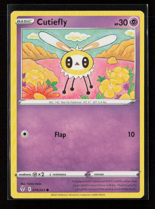Cutiefly Common SWSH07: Evolving Skies 078/203 LP