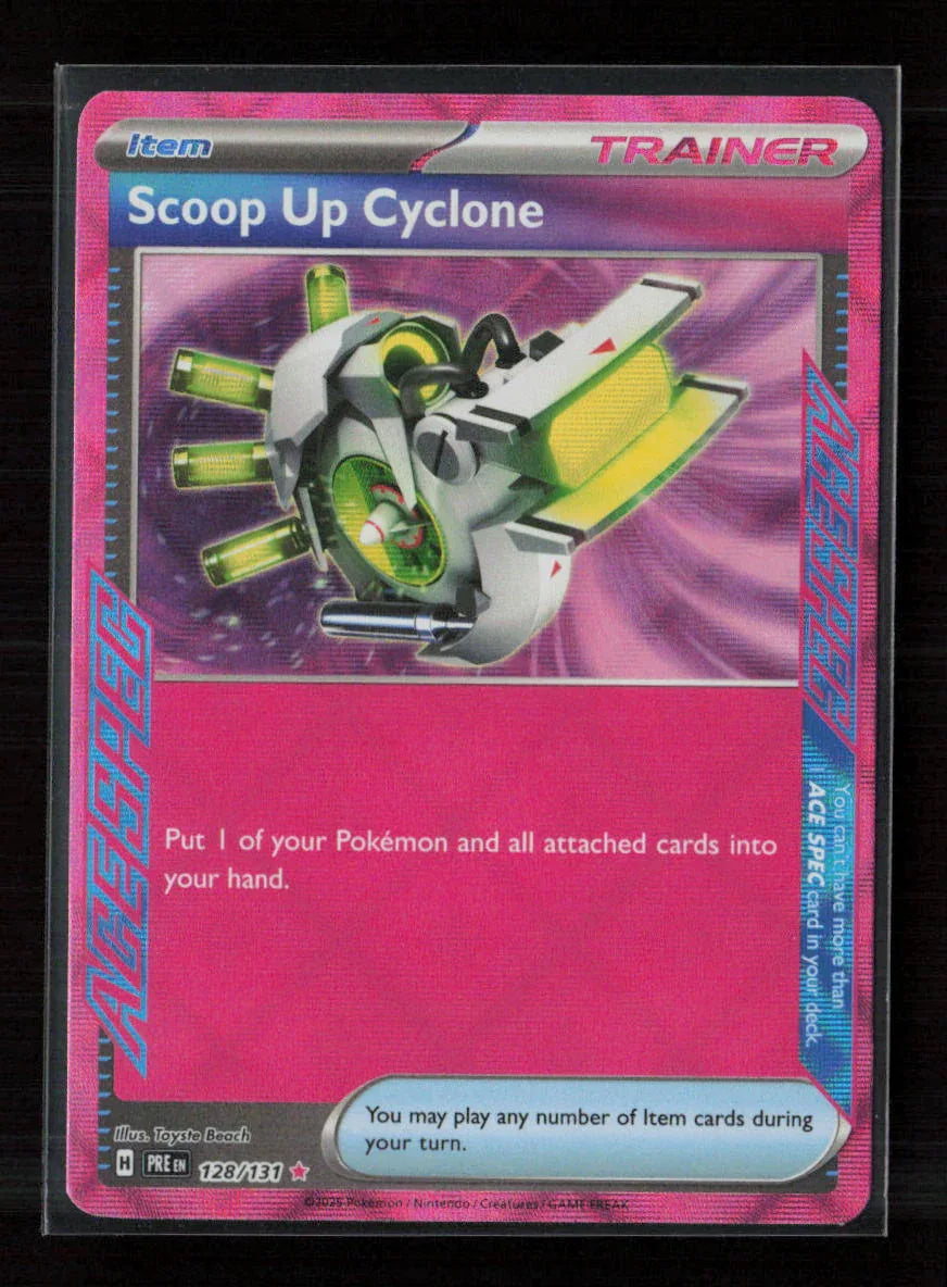 Scoop Up Cyclone ACE SPEC Rare SV: Prismatic Evolutions 128/131 NM - Kang's Collectibles