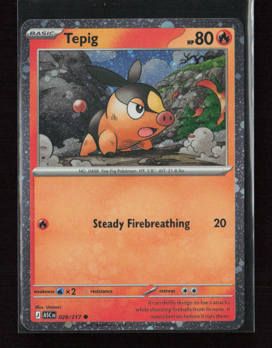 Tepig - (Cosmos Holo) Common Miscellaneous Cards & Products 029/217 NM