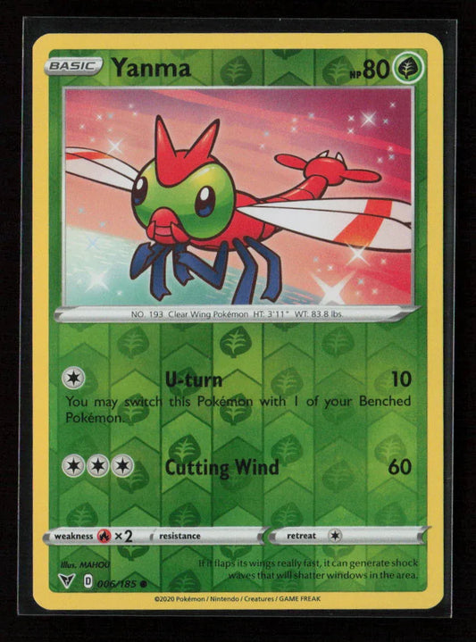 Yanma Common SWSH04: Vivid Voltage 006/185 LP - Kang's Collectibles