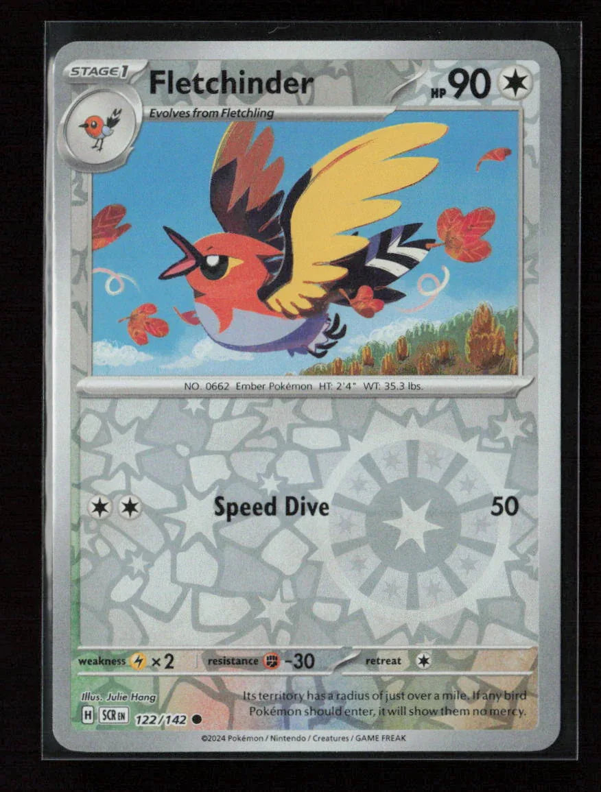 Fletchinder Common SV07: Stellar Crown 122/142 NM - Kang's Collectibles