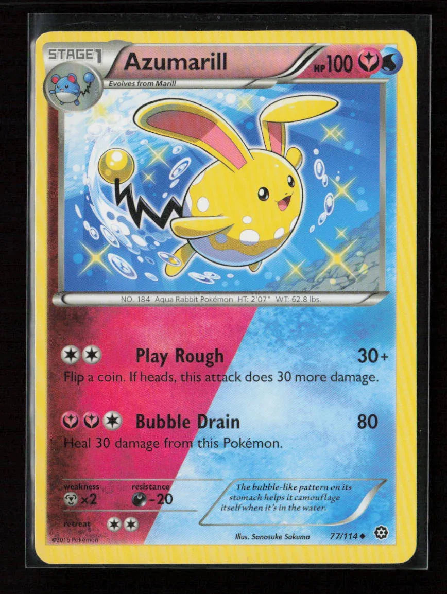 Azumarill Uncommon XY - Steam Siege 77/114 LP - Kang's Collectibles