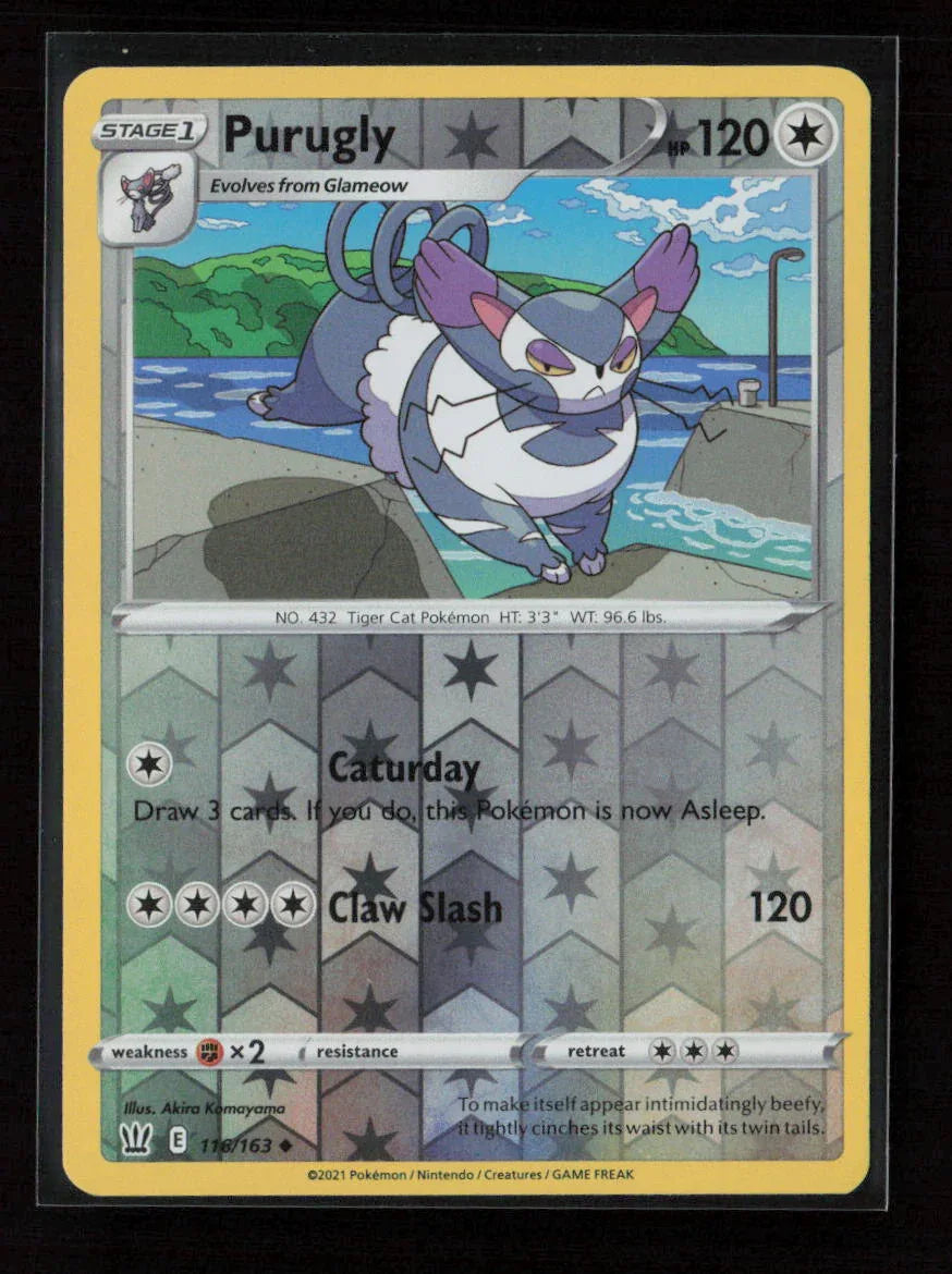 Purugly Uncommon SWSH05: Battle Styles 116/163 NM - Kang's Collectibles