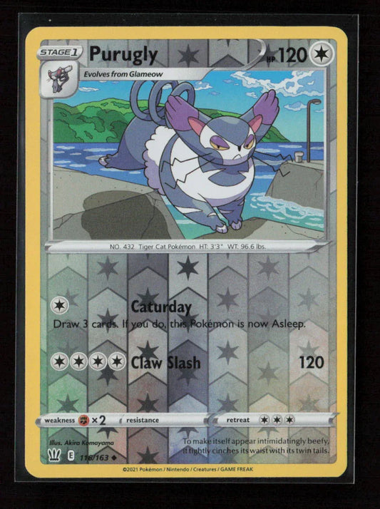 Purugly Uncommon SWSH05: Battle Styles 116/163 NM - Kang's Collectibles