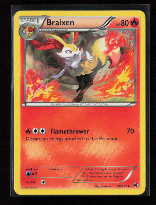 Braixen Uncommon XY - BREAKthrough 26/162 LP