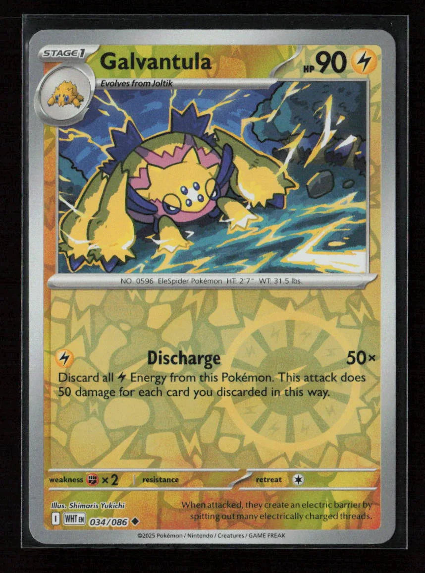 Galvantula Uncommon SV: White Flare 034/086 NM - Kang's Collectibles